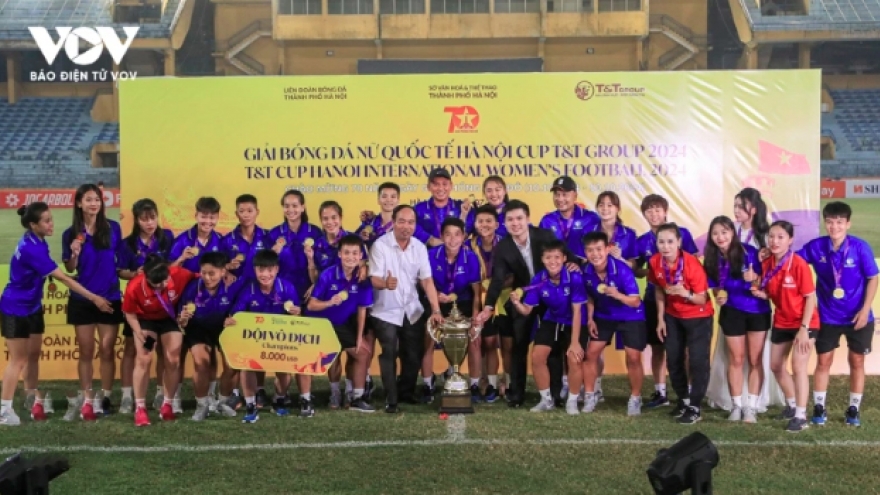 Thai Nguyen T&T win Hanoi international women's football tournament